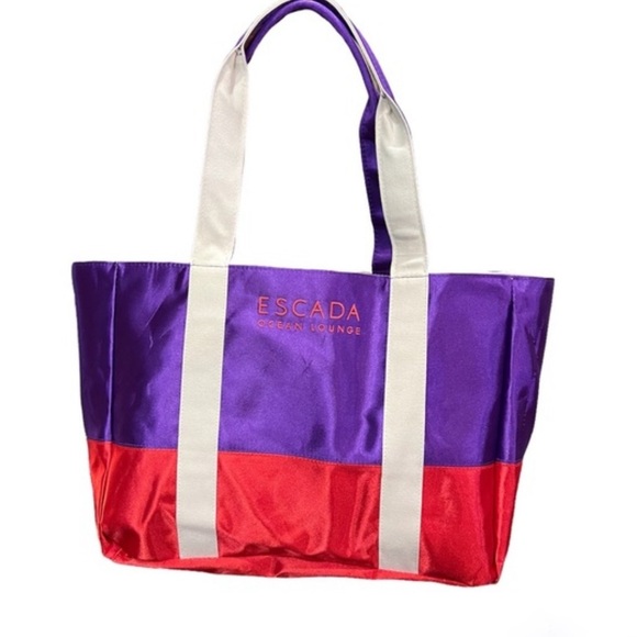 Escada Purple and Red Tote Bag Set - Picture 2 of 8